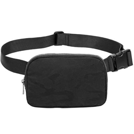 Brysttaske Sport Casual Crossbody Taske - Sort Camouflage Black