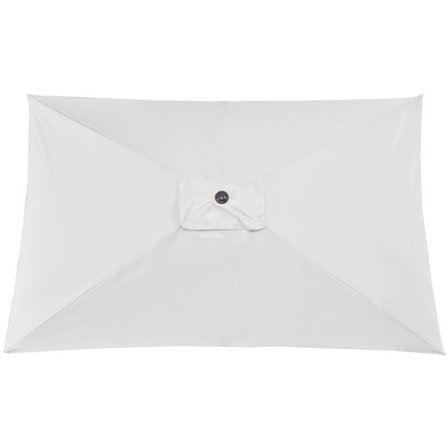 Udskiftningsbaldakin til terrasseparasol, udskiftningsstof til udendørs parasol - tykt og holdbart til udendørs brug, hvid