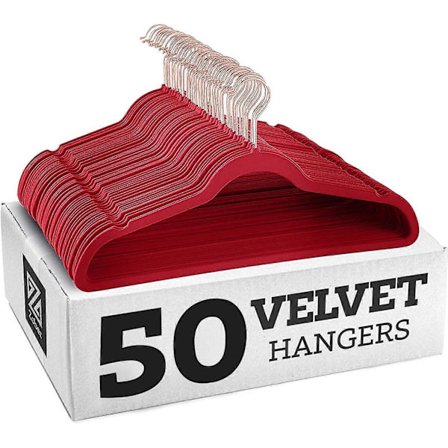 Sklisikre fløyels kleshengere - Dresshengere (10-pakning)