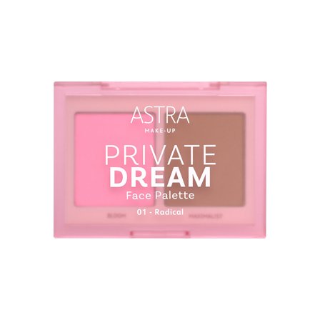 ASTRA MAKEUP PRIVATE DREAM face palette 01 RADICAL 7g - Palette viso