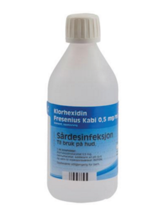 Klorhexidin 0,5 mg/ml liniment, 250 ml