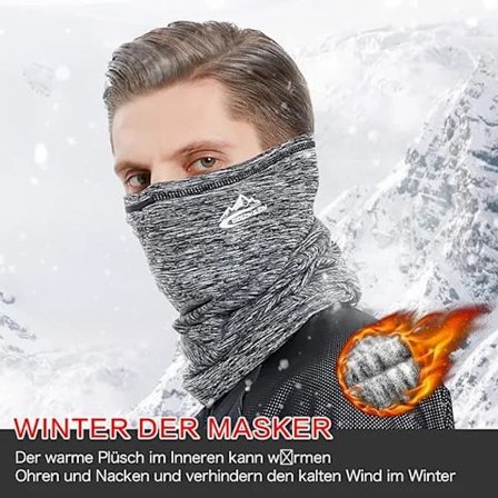 /EA/STILIG Halskrage Sportsmaske for Menn, Multifunksjonell Rørformet Hals