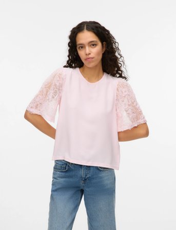 Vero Moda Vmnina 2/4 Top Jrs - Pink - XS
