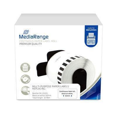 MediaRange Continuous Paper Label, For