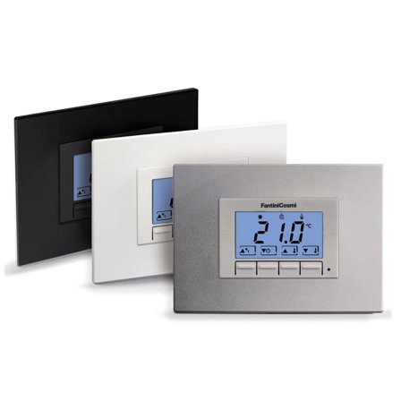 Termostato ambiente Fantini Cosmi CH121 da incasso elettronico a microprocessore