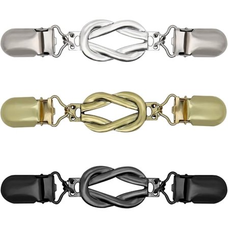 3 stk. Trøjeklemmer Cinch-klemmer Vintage Kjoleklemme Ryg Cinch Sjal Cardigan Krave Klemme til at Stramme Kjole Bukser Talje Strammer til Kvinder