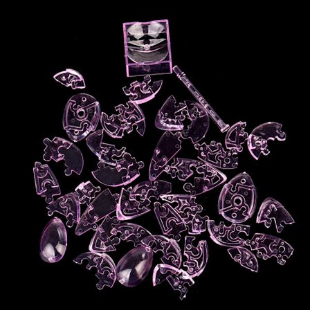 3D Krystal Puslespil Sødt Kærlighedsmodel DIY Gadget Blokke Byggelegetøj (par)