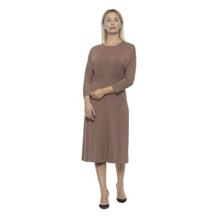 Peserico, Dress Bruin, Dames, Maat:S,Viscose,print