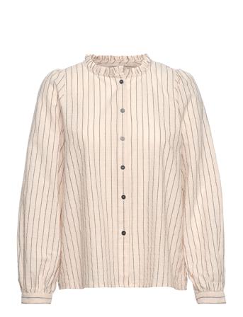 River Shirt Bluse Langermet Beige Lollys Laundry