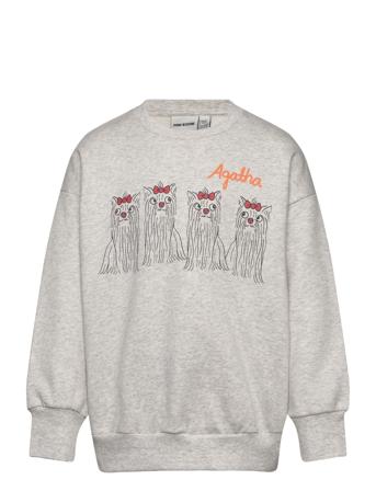 Agatha Dogs Sp Sweatshirt Tops Sweat-shirts & Hoodies Sweat-shirts Grey Mini Rodini