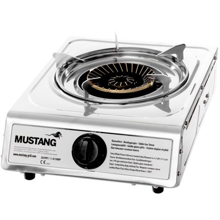 Mustang Gaskogeplade 1 Brænder Rustfrit stål 4,3 kW. - Rustfri stål | KitchenOne