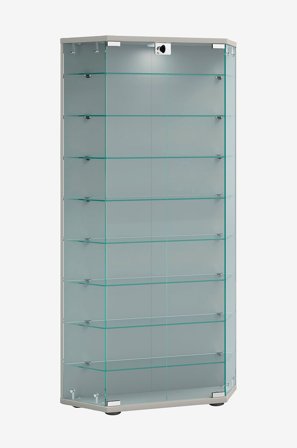 VCM - Vcm Frittstående vitrineskap Cenila Xl - Sølv - Skap - Fra Homeroom