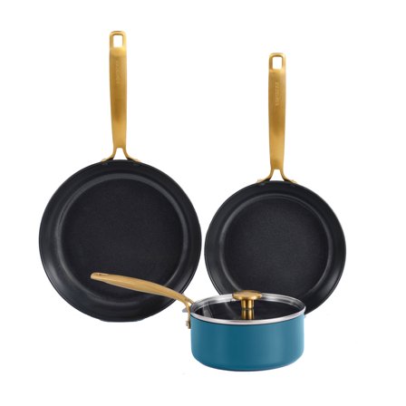 Combekk Stegepande- og kasserolle 4 dele, blå | KitchenOne