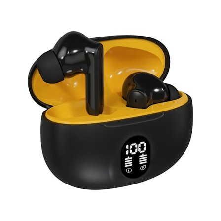 Bluetooth 5.3 In Ear-samtal brusreducering och ultralång batteritid Intelligent Digital Display Bluetooth trådlösa öronsnäckor