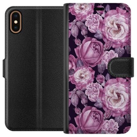 Apple iPhone XS Tegnebogsetui Blomster