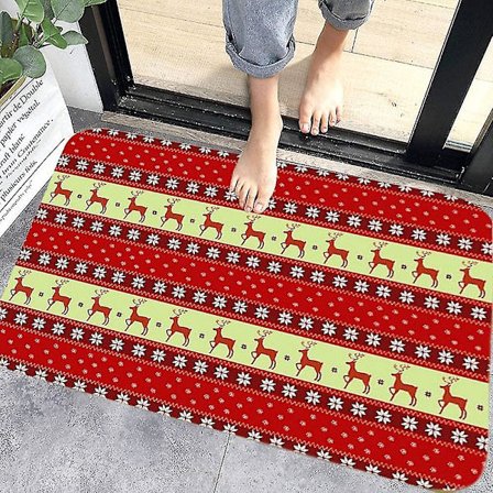 Julgolvmatta, Inomhusmatta Halksäker Dörrmatta, Julmönstrad Heminredning Juldörrmatta Matta, Badrumsmatta, Sovrumsmatta