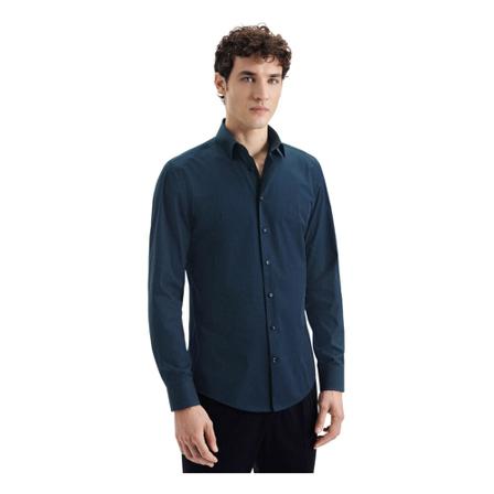 Seidensticker Business Shirt Shaped , Blauw , Heren , Maat: L