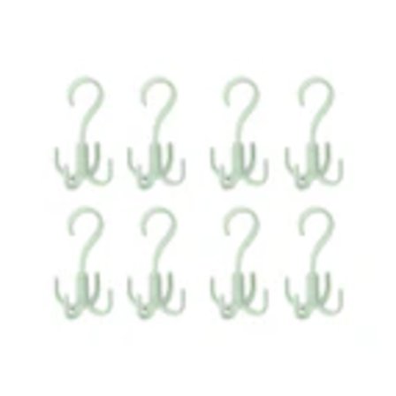 Roterbar 4-klor flerbrukssjal hängare bältesväska förvaringskrok-Nordisk grön