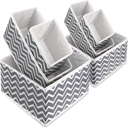 Förvaringslåda i tyg Vikbara Garderobslådor Avdelare Klädskåp Byrå Organiserare Hopfällbar Tyg Lådinsats Kub Korgar Behållare