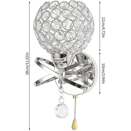 Kristalliriipusseinävalaisimet LED E14 Koti Sisustus