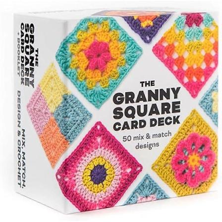 Granny Square -korttipakka, 50 Sekoitettavaa Mallia, Virkkaussetti, Neli korttipakka Virkkaus, Granny Square -kortit Virkkaukseen ja Neulomiseen -Xin
