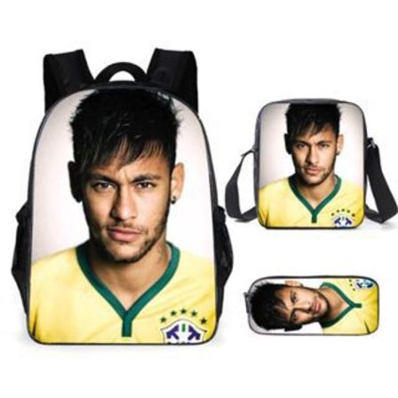 Jalkapallotähti Reppu 3-osainen Olkalaukku-2