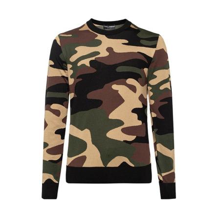 Dolce & Gabbana The Reborn to Live collection camo sweater Brun, Herre