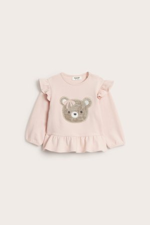 Kappahl | Sweatshirt med volang | Rosa