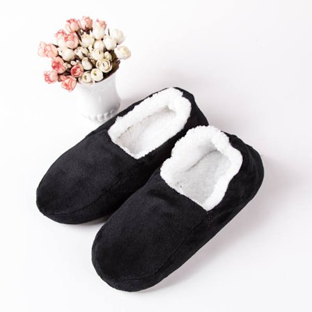 Sorte, Bløde og Behagelige Tykke Hjemmesko Sokker