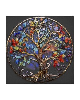 Pärlbroderi The color of life