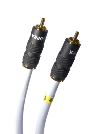 SUPRA 1001900255 Lydkabling 2 x hann, 1 m, Stikkontakter & kabler