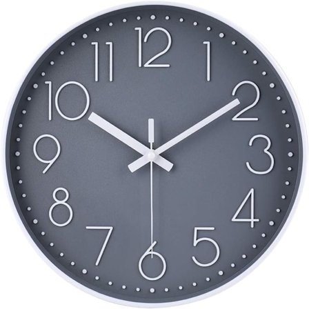 Ur, Vægur, Moderne Quartz Ur, 30x30CM, Egnet til køkken, hjem, stue, soveværelse, skole