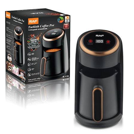RAF Turkisk Kaffebryggare 3 I 1 - 300 ml 600 Watt Digital