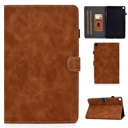 Stand Læder Kortholder Etui til Samsung Galaxy Tab S6 Lite P610/P615/S6 Lite (2022)-Brun