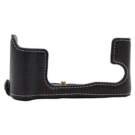 n3Q För Fujifilm X-T30 II X-T30 X-T20 X-T10 Kamerahus Undre Del Halv N0X Kropp Läderfodral med Batt