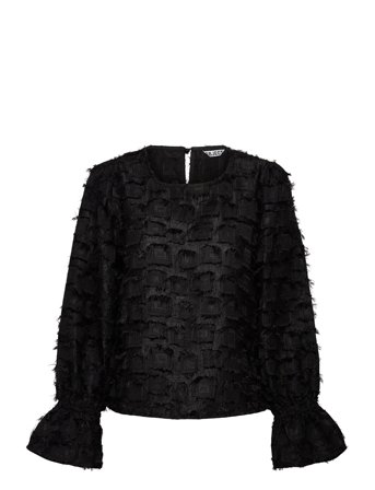 Objdaria Re L/S O-Neck Top 140 Black Object