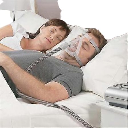 Helmask CPAP-masker med huvudband, armbåge/svivel och dyna