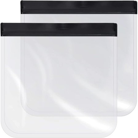 2 stk. Gennemsigtige Toilettaske, 20x22cm Flyrejsetaske, Liqui