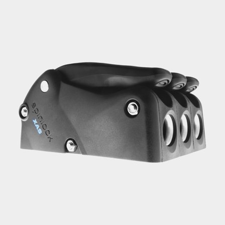 Fallenstopper Spinlock XAS Clutch Black, 3-fach, für Ø4 - 8 mm Leine - Boot