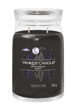 Yankee Candle Signature Large Jar Midsummers Night Ljus & ljusstakar Svart 568 g