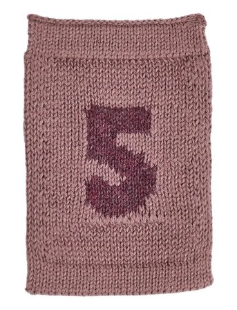 Smallstuff Knitted Flag, 5, Rose - Pink - ONE SIZE