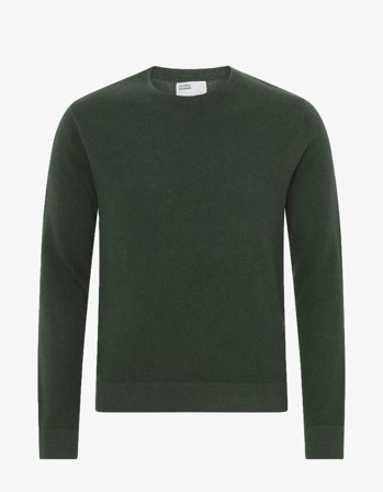 Light Merino Wool Crew - Emerald Green - 2XL