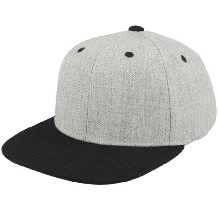 Equip - Grå snapback Keps - Kids Heather Grey/Black Snapback @ Hatstore