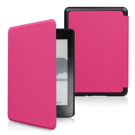 6,8 tommer e-læser taske Smart Folio Cover ROSE RED