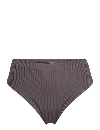 Aquaholic Highwaist Bikini Briefs Grey Swimwear Bikinis Bikini Bottoms Bikini Briefs Grå Understatement Underwear
