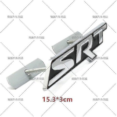 3d Srt Grill Emblem Bil Klistermærker Grill Badge Logo Decal Bil Styling Til Dodge Charger Srt6 Srt8 Journey Caravan Ram Viper