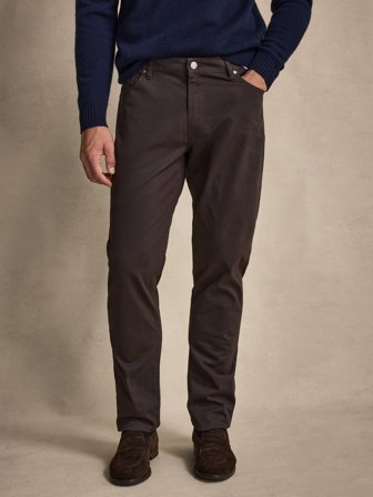 John Henric Men's Braune Hose Slim Fit Size 30