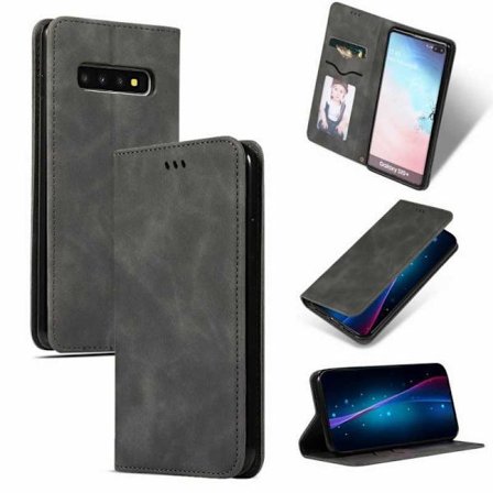 Samsung S10 Plus Flip Case Korttilokero Mokka