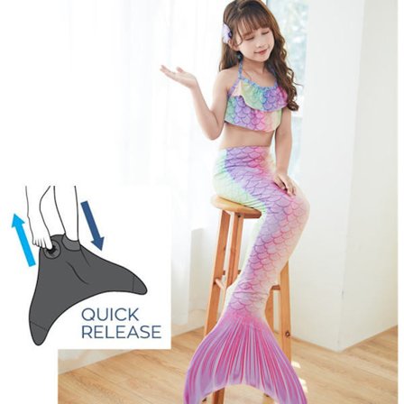 /EA/Sjöjungfrukläder barn sjöjungfrudräkt (med monofena) M (5-7 år)