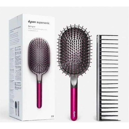 Dyson Supersonic Comb og Paddle Brush Styling Set Fuchsia/Nikkel 4 Farver_SJJYV